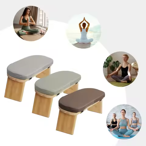 Meditation Stool Comfortable Meditation Bench Travel Meditation Seat Kneeling Chair Bamboo Yoga Stoo