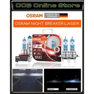 100% Original OSRAM NIGHT BREAKER LASER + 150%Brighter Bulb H4 / H7 / H11 / HB4 9006 / HB3 9005 - 2p