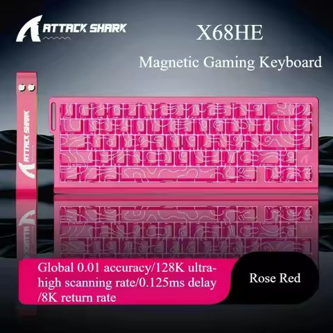 ATTACK SHARK X68HE Wired Mechanical Gaming Keyboard 8000Hz Polling 0.125ms Response Rapid Trigger