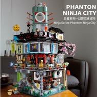 Compatible with Lego 70620 Phantom Ninja Series Ninja City Building Headquarters Assembled Building 