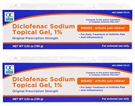 Quality Choice QC Diclofenac Sodium Topical Gel Treatment for Arthritis Pain 3.53 oz Pack of 2