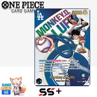 (EN) Monkey D luffy Leader EB02 010 Baseball Promo Dodgers Special gred SS+ One Piece card game tcg