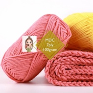 Benang Kait MDC Korean Yarn 7ply ~ 100gram 1roll. 🇲🇾Malaysia Shop/Seller.For Crochet 🧶 Knitting’s Ya