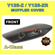 Y125 Z EXHAUST PROTECTOR COVER Y125Z FRONT EXHAUST PLATE BLACK Y125Z MUFFLER COVER Y125Z FRONT EXHAU