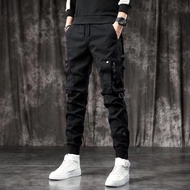 Classy American Functional Cargo Pants Men's Trendy Slim Fit Tapered Casual Pants Men's Spring and Autumn Jogger Pants Sports Pants