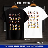 100% Premium Cotton Baju T Shirt Lelaki Oversize Plus Size Style Viral TA0233-Twenty Mickey