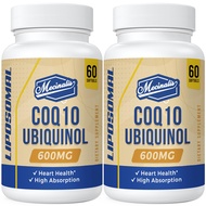 Liposomal CoQ10 Ubiquinol 600mg Softgels | Superior Absorption Ubiquinol CoQ10 Supplement | Powerful