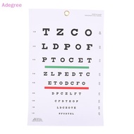 Adegree Premium Snellen Eye Chart Wall Chart Plastic Waterproof Snellen Charts For Eye Test Exams