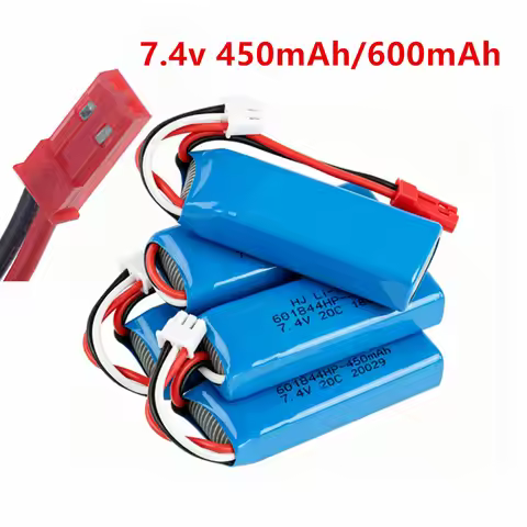 450mAh 600mAh 7.4V Li-po Battery for WLtoys K969,K979,K989,K999,P929,P939 RC Car Trucks Spare Parts 