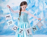 SG Seller Frozen Elsa Anna Princess Costume Kids Children Party Dress baby cotton materials Cosplay Birthday Presents Indoor Outdoor Long Lasting White long cape suitable for 2 years and above ready stock Accessory set