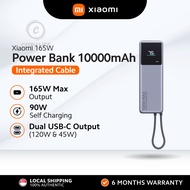 Cozylife SG Xiaomi High-Speed Power Bank – 165W Fast Charging, Built-In Cable, Dual USB-C and Compac