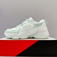 FILA HIDDEN TAPE 9 Women Retro Sneakers Thick-Soled Colorful Sugar Granules White Mint Green 5-J929Y