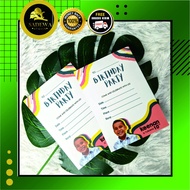 Children's Birthday Card Birthday Invitation Card Print Birthday Card