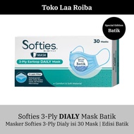 Masker SOFTIES Daily Mask 30's Batik | Isi 30 Masker