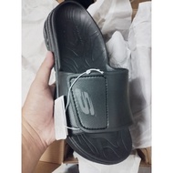 SKECHERS SLIDES FOR MEN 243159/BBK FOAMIES ARCHFIT STARP SLIDES