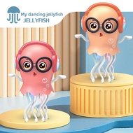 Sotong Mainan/Children's Toys/Electric Dance Jellyfish/Colorful Light Music/Crawling Octopus with Gl