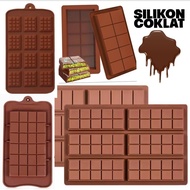 DAPURMAMI Star Chocolate Silicone Mold Star Wafer Chocolate Bar Smile Square Dot Silicone