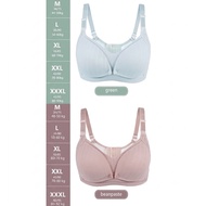 KATUN (New) Maternity Push Up Bra Wireless Nursing Bra Wireless Cotton Foam Maternity Bra Size XXXL 
