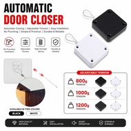 Automatic Door Closer Punch Free Adjustable Soft Close Door Closer Wire Rope Auto Door Closer