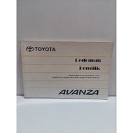 2004-2006 TOYOTA AVANZA CAR GUIDE MANUAL BOOK