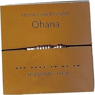 Morse Code Special Meaning Beaded Cylinder on Silk Cord Bracelets with Secret Inspirational Message 