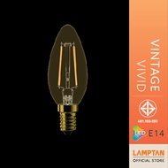 LAMPTAN หลอดไฟ LED Vintage รุ่น Vivid ทรงจำปา ขั้ว E14