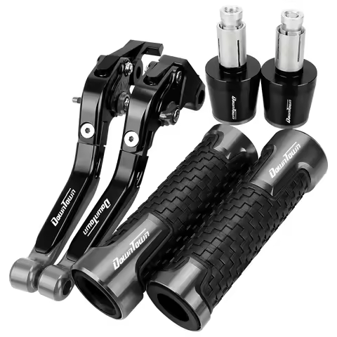 Motorcycle Accessories Brake Clutch Levers Handlebar Grips Handle Ends For KYMCO DOWNTOWN 125i 200i 