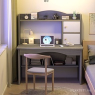 Simple Household Integrated Writing Desktop Bedroom Student Desk Desk Bookshelf Simple Study Desk Co