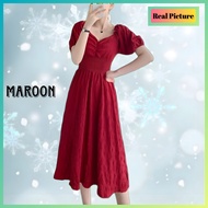 vintage korea style dress wanita party maeila baju gaun natal pesta