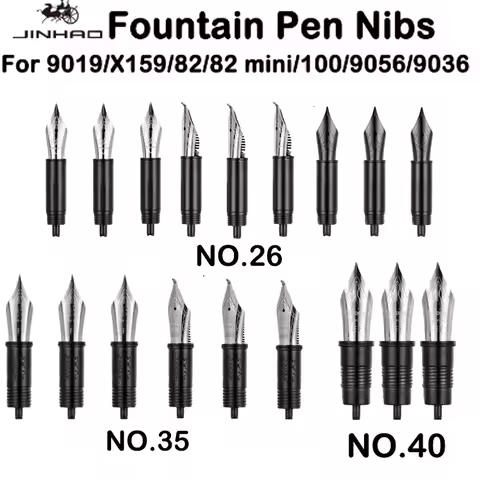 3/1 PCS JINHAO Fountain Pen Iridium Replaced EF/F/M Nib For 9019/X159/82/82 mini/100/9056/9036 Stati