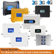 Tri Band 8/1/5/3/7 GSM 900MHz 2G UMTS 2100MHz 3G CDMA 850MHz DCS 1800MHz LTE 2600MHz 4G Amplifier Mo