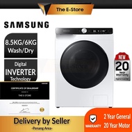 (Delivery for Penang ONLY) Samsung 8.5/6KG Smart Inverter AI Front Load Washing Machine | WD85T534DBE/FQ (Combo Washer Dryer Mesin Basuh Mesin Cuci Tumble Dryer 洗衣机)