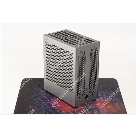 Custom All Aluminum Mini ITX Computer Case S02 A4 5.9L Portable Gaming PC Chassis for Compact Build