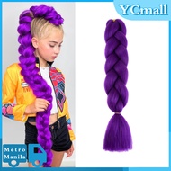 Jumbo Braiding Hair Purple Hair Extensions Hair Extensions Easy Crochet Braiding Hairpieces