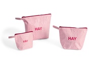 HAY - Candy Mono Wash Bag Set of 3 ( กระเป๋า กระเป๋าจัดเก็บ กระเป๋าจัดระเบียบ กระเป๋าอเนกประสงค์ )