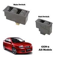 Proton Gen 2 Power Window Main Switch Up Down Switch Single Driver passenger Suis Tingkap Kereta