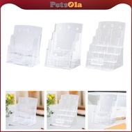 [PETSOLA] Business Card Holder Flyer Brochure Holder Leaflet Tabletop Acrylic Display Stand Countert