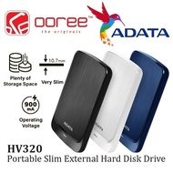 ADATA HV320 USB 3.1 2.5" PORTABLE SLIM EXTERNAL HARD DISK DRIVE HDD WITH SHOCK SENSORS / E2E DATA PR