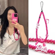 High quality Barbie chain phone charm universal pink cute chain phone rope strap kpop accessories pe