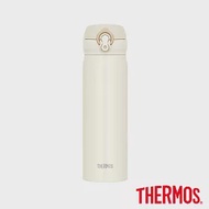 【THERMOS 膳魔師】超輕量 不鏽鋼真空保溫瓶0.5L (JNL-504-CRW)白色