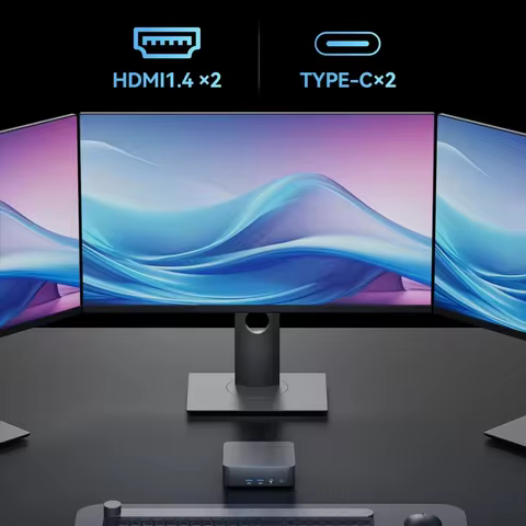 Mini PC Intel N5095A/ Core i9-8950HK 16GB RAM 1/2TB SSD Bluetooth 5.2 WiFi6 1000M Ethernet Windows 1