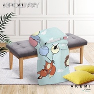 【newreadystock】 AKEMI Cotton Essentials Jovial Kids Fitted Bedsheet Set 650TC