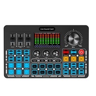 【BBI】-Q6S Live Sound Card Audio Interface with DJ Mixer Effects and Voice Changer Audio Mixing Conso