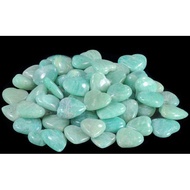 Amazonite heart sharp/lucky stone/hope stone
