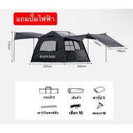 🔥พร้อมส่งทันทีใน24ชม.🔥Blackdog Air tent เต็นท์เสาลม6.0 ขนาดรวม18ตรม. แถมปั๊มไฟฟ้า‼️กันแดดUPF50+ กันฝ