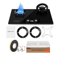 🔥🔥CHRIS OPAICN Tempered Glass Gas Stove dapur gas hob memasak Fierce Flame stove gas cooker with Fla