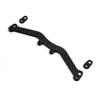 O-SCP049 Factory Pro RC Graphite 3.0mm Rear Upper Body Mount Set Black For Schumacher Mi10