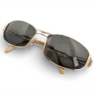 成色極佳 ▲ JEAN-PAUL GAULTIER 復古 56-6103 春日眼鏡腿太陽眼鏡 金色 日本製造 女士