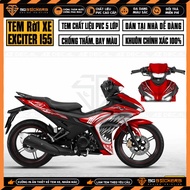 Team Exciter 155 Shark Model | Ex15522 | Removable Decal Sticker Ex 155 VVA Red Black White Blue GP 
