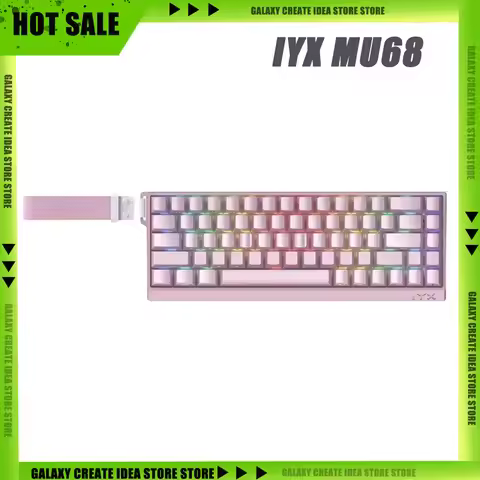 IYX MU68 Pro Mechanical Keyboard Magnetic Switch 8k RT0.04 RGB Backlit Hot Swap E-sports Gamer Keybo